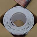 Peel and Stick Baseboard Trim, 4 Inch Rubber Baseboard Vinyl Wall Base, Flexible Baseboard Molding Trim, Adhesive Baseboard Trim Rubber Cove Base(20Ft, White)