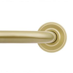 Wrap Around Blackout Curtain Rods for Windows 32 to 120 Inches, 1 Inch Diameter Adjustable Heavy Duty Gold Curtain Rod for Bedroom, Living Room, Patio