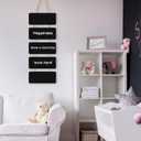 Double Sided Hanging Chalkboard Signs Wooden Erasable Message Board Rustic Chalkboard Hanging Signs Rectangle Message Memo Display with Rope for Wedding Bar Restaurant Kitchen Wall(1 Set)
