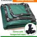 rlsclngst 90% Green Shade Cloth 20ft x 24ft Heavy Duty Outdoor Mesh Tarp with Grommets, Sun Shade Canopy for Patio, Garden, Greenhouse, Chicken Coops, Plants Vegetables