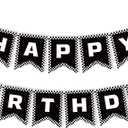 Race Car Happy Birthday Banner Race Car Birthday Party Decorations Black and White Checkered Flag Banner Racing Themed Checkered Flag Party Supplies for Boys