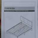 Novilla Queen Bed Frame with Headboard, Bed Frame Queen Size with Wood Slats Support,Linen Upholstered Adjustable Headboard, No Box Spring Needed, Heavy Duty Feet, Easy Assembly, Dark Grey