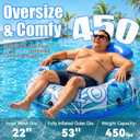 River Tubes for Floating Heavy Duty, 53" 450lb Inflatable Pool Float