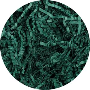 Forest Green Crinkle Paper Filler, 2lb Shredded Paper for Gift Baskets, Weddings, Birthdays, Showers & Holidays (2 Pound)