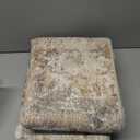 Area Rug Living Room Rugs: 5x7 Washable Large Abstract Modern Soft Stain Resistant Indoor Floor Non Slip Accent Carpet for Bedroom Nursery Playroom Dining Room Office Dorm Home House Decor- Brown