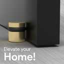 Mega Handles Floor Door Stopper, Quickly Installed Wall Protector, Wall Protectors from Door Knobs, Floor Door Stop with Mounting Hardware Included - Satin Brass - 1.5 Inch