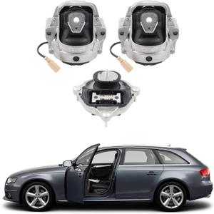 Dasbecan Engine Motor Trans Mount Set 3PCS Compatible with Audi A4 A5 A4 Quattro A5 Quattro 2008-2017 Replaces# 8K0199381C 8K0199381JN 8K0199381JP 8K0199381KN 8K0199381KP