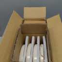 TheTerra Ceramic Dinnerware Sets for 4, 12 Pieces Handmade Reactive Glaze Plates and Bowls Set, Scratch Resistant Dish Set, Oven & Microwave & Dishwasher Safe, Star White