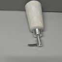 White Ceramic Hand Dish Soap Dispenser with Pump for Bathroom Kitchen Sink Countertop Modern Boho Decor