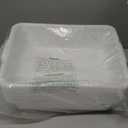 5-Pack Commercial Bus Tubs Box/Tote Box, White Plastic Storage Bin with Handles/Wash Basin Tub (8 Liter)
