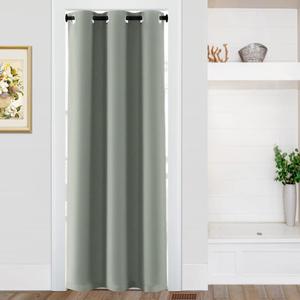 Turquoize Doorway Curtain Blackout Door Curtains for Doorways 80 Inch Grommet Thermal Insulated Closet Curtains Privacy Doorway Drapes for Closet Bathroom Front Door, 1 Panel, W42 x L80, Sage