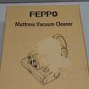 FEPPO Mattress Vacuum Cleaner, 16Kpa Bed Vacuum Cleaner with 253.7nm UV-C Light, 140F Heat, HEPA Filter & Ultrasonic, Versatile Handheld Vacuums for Bed, Sofa, Couch, Crib(Corded, 500W) (White)
