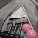 TOREVSIOR Foldable Baby Playpen with Mat, 50"50" Collapsible Play Pen for Babies and Toddlers, Indoor & Outdoor Kids Safety Play Pen, Portable Play Yard, Foldable Baby Playpen with 50 Ocean Balls (Black)