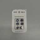 Premium Multi-Flange Eartips for Galaxy Buds2/Galaxy Buds FE (Black)  Always Fits, Never Slips