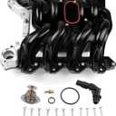 615-188 Upper Intake Manifold with Gasket Kit Fits for Ford E-150 E-250 2003-2014 E350 Super Duty 00-16 E450 Super Duty 03-16 Excursion 00-05 Expedition 00-04 F150 F250 F350 00-04 V8 5.4L 2L1Z-9424-AA