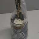 Fake Flowers Artificial Blue Flowers with Vase, Table Centerpieces for Dining Room, Silk Flower Arrangements for Home, Living Room Bathroom Plant Decor, Centerpiece Table Decorations (White and Blue)