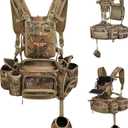 NEW VIEW Hunting Fanny Waist Pack for Men, Camo Waist Pack for Hunter, Fanny Hunting Backpack with Rifle & Bow Holder