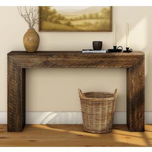 Plank and Beam Rustic Grande Camden Wood Console Table - 56" - Rustic Barnwood