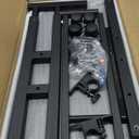 Small Standing Desk with Wheels, Mobile Stand Up Desk, Portable Standing Table on Wheels for Walking Pad, Rolling Computer Desk Adjustable Height, Tall Table (Black)