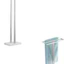 KES Standing Towel Rack 37" H Bathroom Towel Rack Stand & KES Countertop S-Shape Towel Rack, BTH229-2+BTH223-2