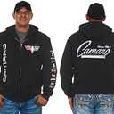 JH DESIGN GROUP Men’s Chevy Camaro Hoodies Zip up and Pullover Sweatshirts 4 Styles L