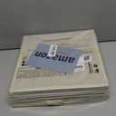 StorageWorks 11x11 Storage Cubes, Closet Storage Bins with Clear Window, Fabric Organizer for Clothes, Collapsible Storage Baskets with PU Handles, Beige, 3-Pack