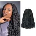 ToyoTress Micro Kinky Twist Crochet Hair  18 Inch 8 Packs (240 Strands) Natural Black Mini Spring Passion Twist Crochet Braids Synthetic Braiding Hair Extensions (18 Inch, 1B8P)