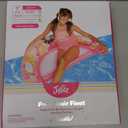 Justice Pool Chair Float Pink Spiral Dye