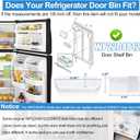[2 PACK] Upgraded WP2204812 Refrigerator Door Shelf Replacement for Whirlpool Refrigerator Door Shelf Bin,2204812 for Kenmore Whirlpool Fridge Door Shelf Parts 2200678 WRT311FZBM00 Door Shelves