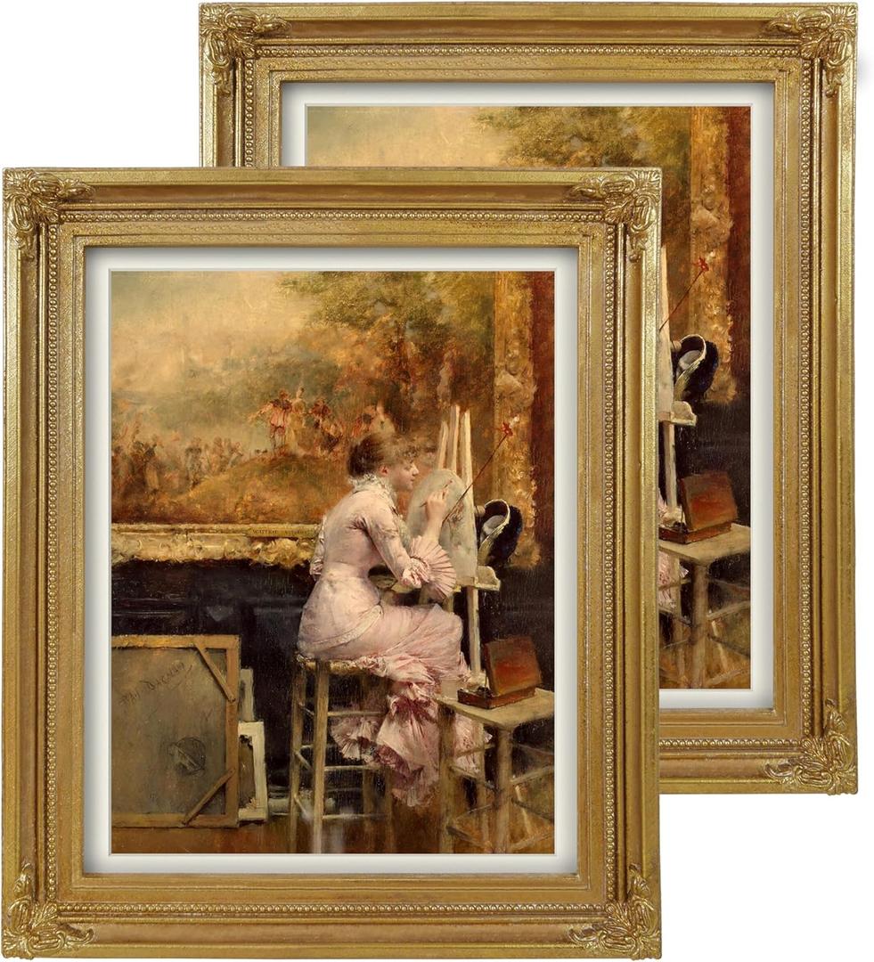 SIMON'S SHOP Diploma Frame 8.5x11, Gold Picture Frames 8.5 by 11, Letter Size Frames for Certificates Documents Awards Degree Magazine, 2 Pack Wall and Tabletop Photo Frames