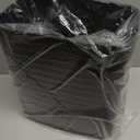 Cesun Small Bathroom Can, 3.4 Gallon Metal Garbage Can, Slim Stainless Steel Waste Basket for Dorm, Bedroom, Office, Toilet, Near Desk, Under Sink (Black)