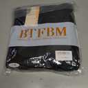 BTFBM Casual Fall Tops for Women 2025 Long Sleeves Solid Shirts Crew Neck Loose Fit Work T Shirt (Black, XXL)