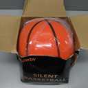ALDWDY Silent Basketball Size 7 (29.5") Grooved Airless Indoor Basketball for Quiet Dribbling and Indoor Training, Pro PU Foam Ball Real Feel Higher Bounce Quieter