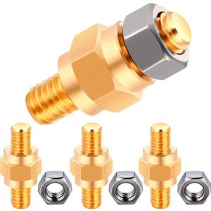 Boao 8-Piece Side Post Battery Terminal Adapter - 3/8 16 Bolts Standard Battery Post Stud Extender Screws