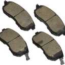 BOSCH BE815AH Blue Ceramic Disc Brake Pad Set with Hardware - Compatible with Select Infiniti I35; Nissan Altima, Juke, Maxima, Sentra, Versa; Suzuki SX4 Crossover; FRONT
