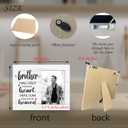 Brother, I Will Hold You in My Heart Until I Can Hold You in Heaven, Memorial Picture Frame Gift for Loss of Brother, Sympathy Gift for Loss of Brother, 4x6 inch Photo (8x10)