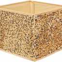 Gold Christmas Tree Collar, Sequin Christmas Tree Skirt Tree Ring Glitter for Fall Holiday Party, Tree Stand Base, Rustic Xmas Tree Cover Skirt Christmas Ceremony Decor