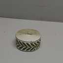 OLYCRAFT 10.9Yards Jacquard Ribbon Trim 2.4 Inch Leaf Pattern Jacquard Polyester Ribbons White Green Leaf Jacquard Woven Embroidery Trim for DIY Sewing Crafts Handmade Bag Belts Clothing Decoration