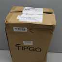 TIPGO Bathroom Trash Can with Lid, 10 Liter/ 2.6 Gallon Slim Garbage Can, Small Trash Bin Waste Basket with Pop-Up Lid for Kitchen, Bedroom, Living Room, Office (2 Pack, White)