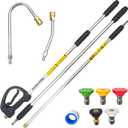 9 FT Pressure Washer Extension Wand with Handle Gun, 4000 PSI
