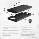 2 x URBAN ARMOR GEAR UAG Made for Motorola Moto G Stylus 5G 2022 Case (USA & CA Models Only) Scout Black Rugged Sleek Shockproof Lightweight Military Drop Tested Protective Cover, 6.8 inch Screen