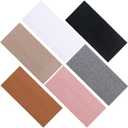 XTREND 6 Packs Knitted Wide Headbands for Women Ribbed Headband Non Slip Boho Head Bands Thick Hairbands Workout Outdoor Yoga Sports Hair Accessories (Black, White, Dark Gray, Khaki, Caramel, Pink)