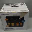 CHEFMAN 6 Quart Dual Basket Air Fryer Oven with Easy View Windows, Sync Finish, Hi-Fry, Auto Shutoff, 2 Independent 3Qt Nonstick Dishwasher Safe Frying Baskets, Digital Double Air Fryer - Black