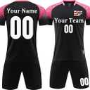 Soccer Uniforms for Kids Men Personalized Soccer Size 26