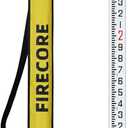 Firecore 9-Foot Aluminum Grade Rod  10ths, Dual Sided 3-Section Telescopic Survey Rod
