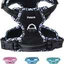 Petank Dog Harness Small Sized Dog, Puppy Harness Small Size Dog for Dog Training Walking, No Pull Dog Harness for Small Dogs, Small Dog Harness (Black, S)