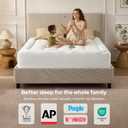 BEDLORE Queen Mattress Topper, Thick Soft Pillow Top Bed Topper