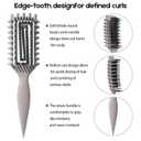 Curly Hair Brush Candybrush Curl Defining Brush for Detangling Shaping and Defining Curls for Women, Men, Wet & Dry Hair (Beige)