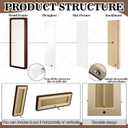 Lineshading 2 Pcs Photo Booth Frames 11.43.5in Walnut Wood Photo Strip Frame Photobooth Pictures with Textured Mat Vertical Horizontal for Wall Tabletop Wedding Graduation Home Decor(Wood Color)