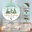 7 x 2025 New Grandparents Ornament, Grandparents Gifts, Pregnancy Announcement Ornaments, Unique Ornament for Christmas Tree Decorations, Baby Reveal Gift for Grandpa Grandma